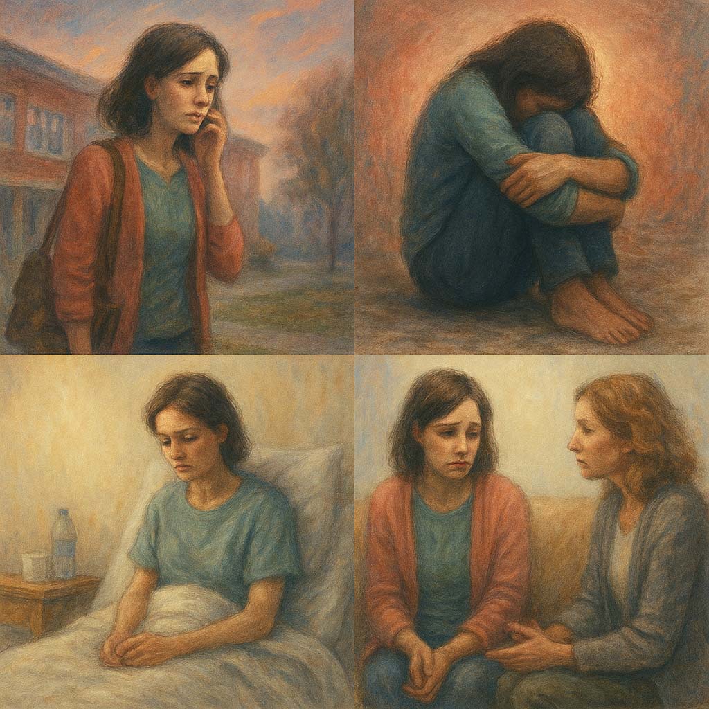 Role Play of a person surviving a suicide attempt